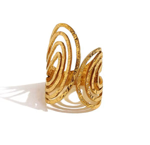 Abstract Ring - Gold