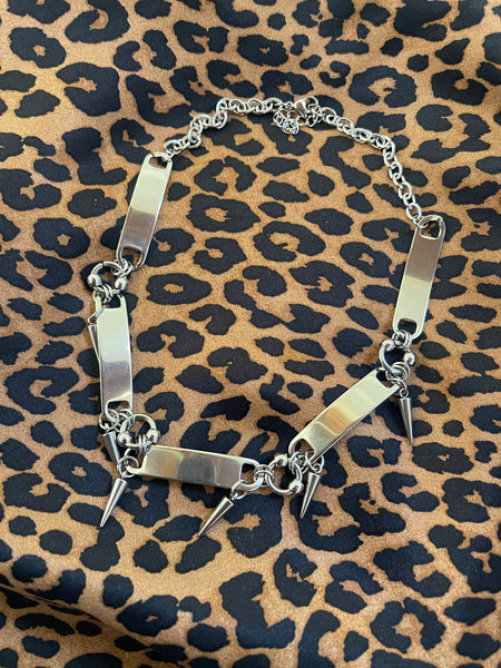 Choker Necklace - Spooky Collection - Silver