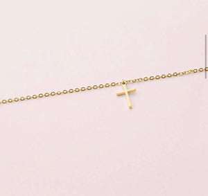 Cross Necklace - Gold